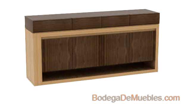 Mueble Bufetera para Comedor bicolor fabricado con madera de fresno.