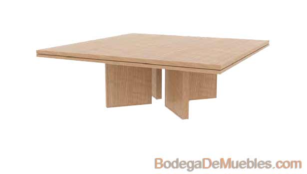Mesa contemporánea para 8 personas fabricada de madera de fresno.
