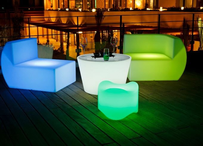 muebles con led