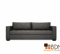 sofa gris - sofa largo - elegante