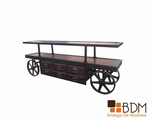 vintage - centro entretenimiento - mueble para Tv