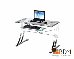 moderno escritorio de cristal