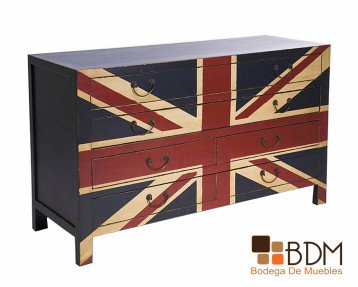 Buffetero Vintage Industrial - Bodega de Muebles | Mueblería Online