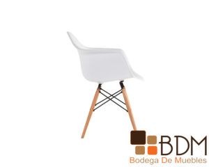 Silla Blanca con Descansabrazos Penélope Elena