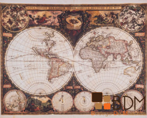 Cuadro de Pared Royal Mapa Antiguo