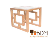 Mesa lateral de madera para sala