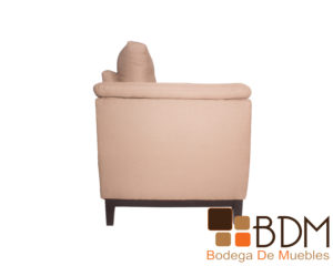 Love seat moderno tapizado en tela