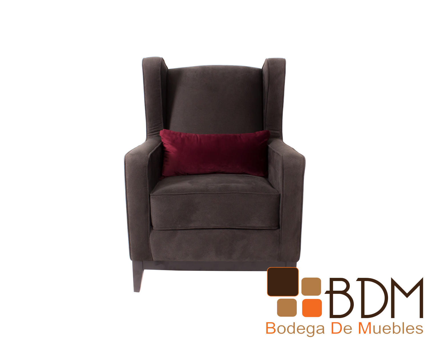 Sillon individual elegante de madera