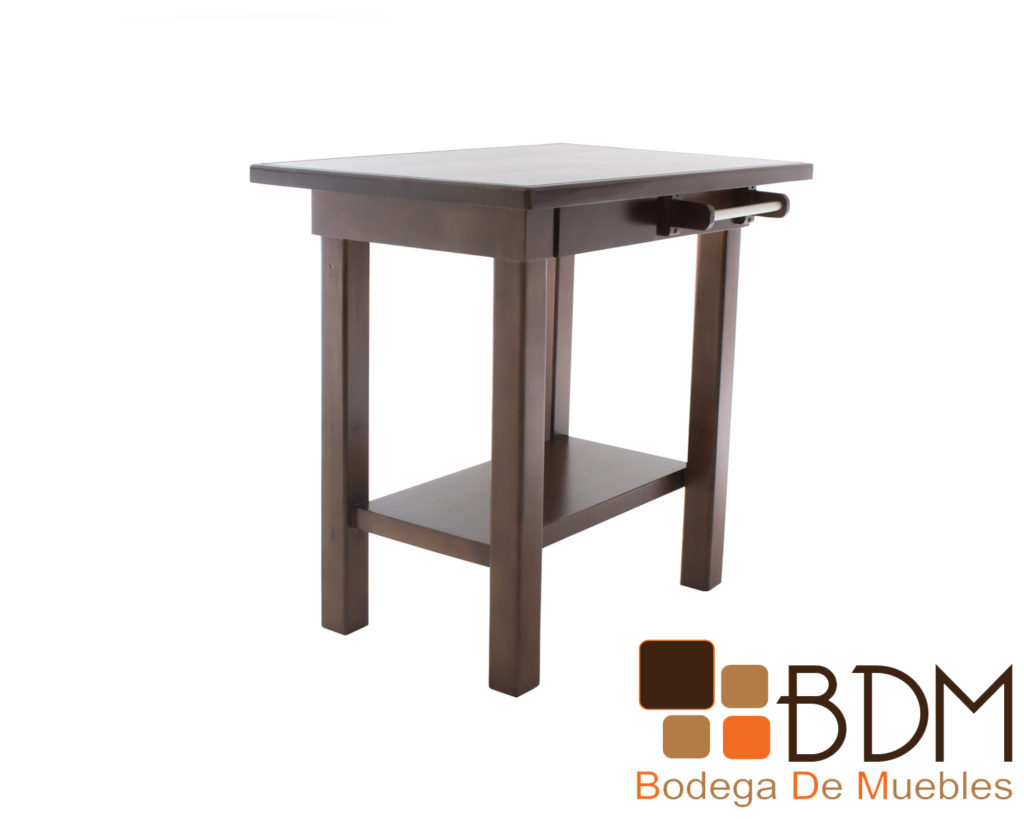 Mesita de madera de pino estufado - Bodega de muebles