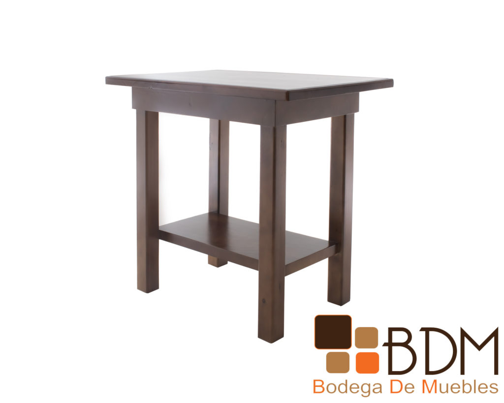 Mesita de madera de pino estufado - Bodega de muebles