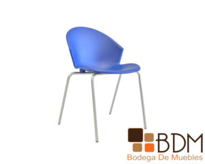 Silla para visita color azul para decoracion