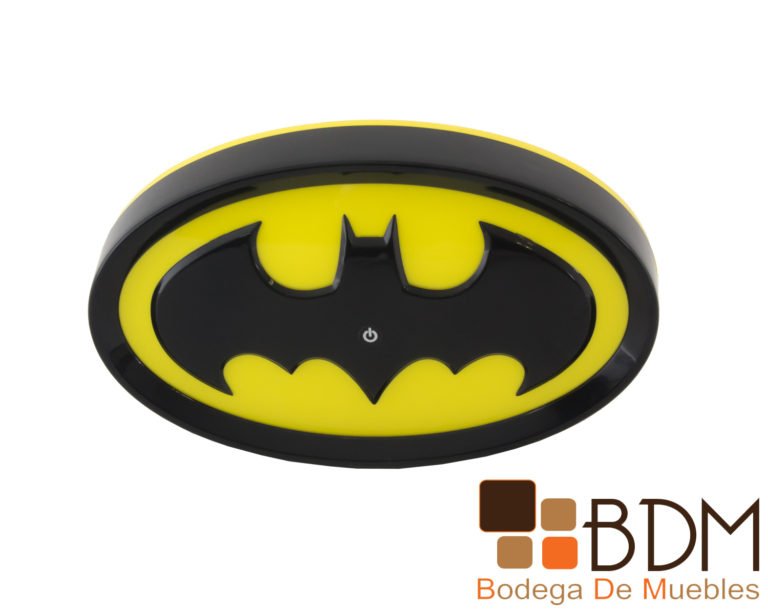 Lampara infantil con luz led Escudo Batman