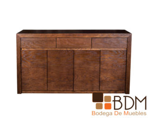 Buffetero en madera MDF enchapado encino nogal