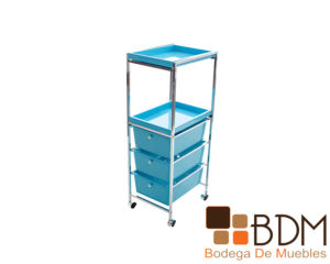 Rack moderno fabricado en metal y plastico