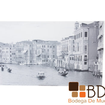 Cuadro decorativo estilo clasico en blanco y negro imagen Venecia