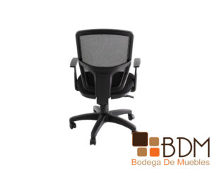 Silla semi ejecutiva moderna para oficina con respaldo de malla