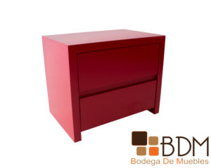 Buro en mdf moderno minimalista color rojo para recamara