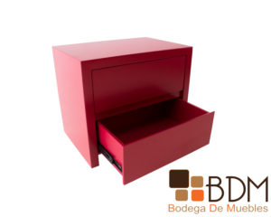 Buro en mdf moderno minimalista color rojo para recamara