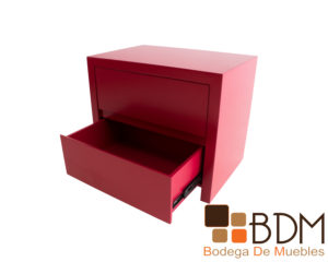 Buro en mdf moderno minimalista color rojo para recamara