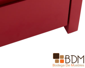 Buro en mdf moderno minimalista color rojo para recamara