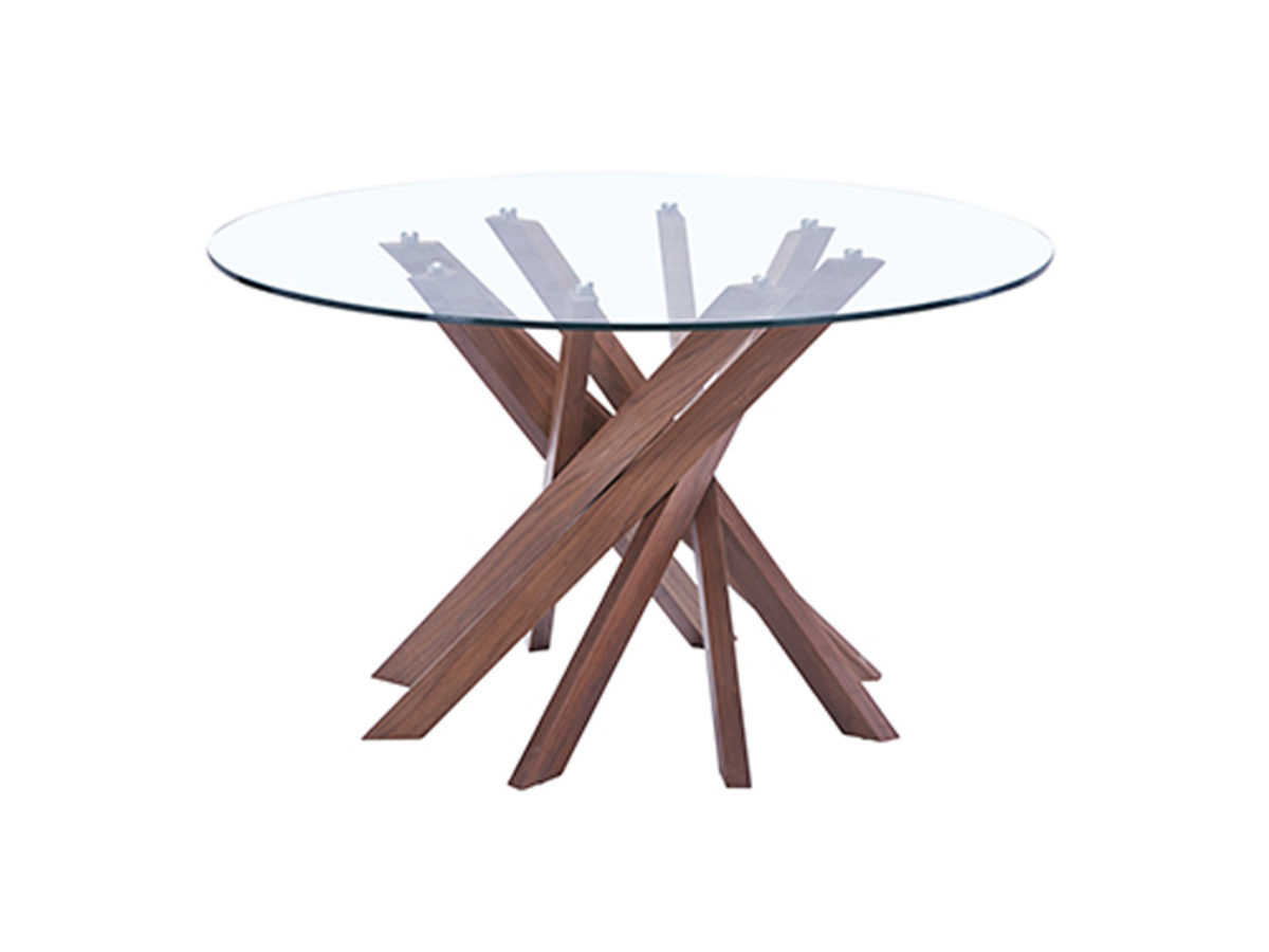 Mesa centro de madera y cubierta de moderna -