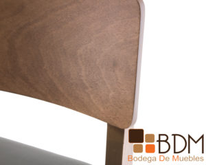Banco alto para barra de madera