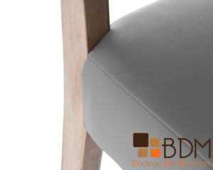 Banco alto para barra de madera
