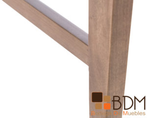 Banco alto para barra de madera
