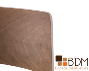 Banco alto para barra de madera