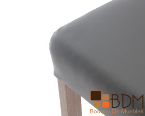 Banco alto para barra de madera