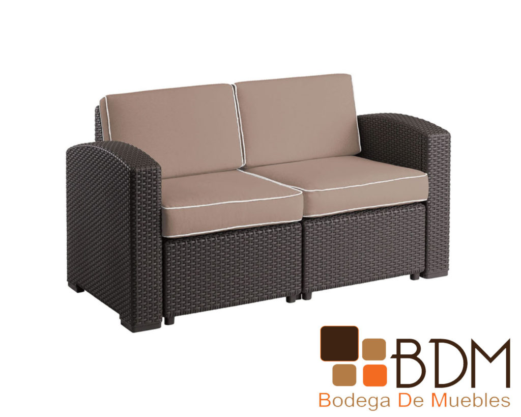 Love Seat Exterior de Ratán Sintético Eleganza Vanesa