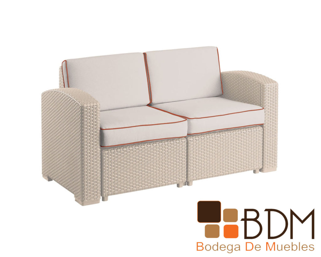 Love Seat Exterior de Ratán Sintético Eleganza Vanesa