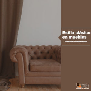 El mobiliario del estilo clásico tiene un diseño especifico para trasmitir la esencia ya que desde la elección son hechos con madera noble.