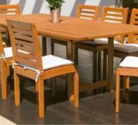 mesas y sillas de patio