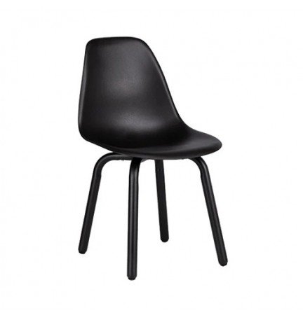 Silla con patas de acero para restaurantes de alto tráfico
