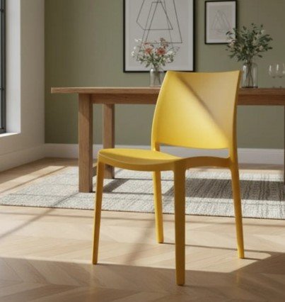 Silla ergonómica con borde de asiento redondeado en cascada