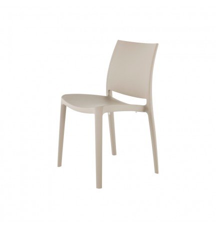 Silla compacta apilable para comedores de alta afluencia y bistrós