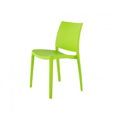 Silla ligera y apilable para cafeterías de paso y rotación